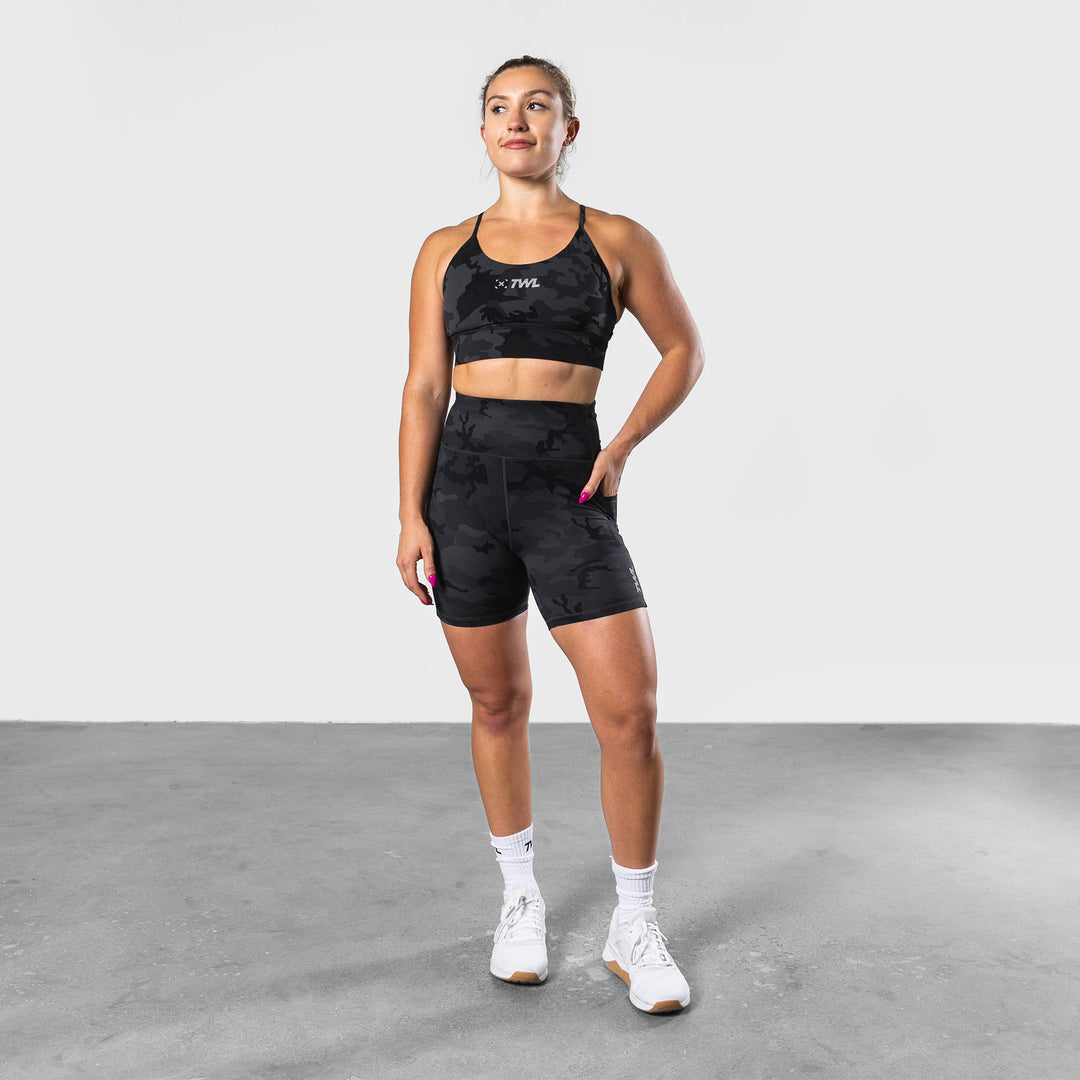 TWL - WOMEN'S PULSE BRA - BLACK CAMO