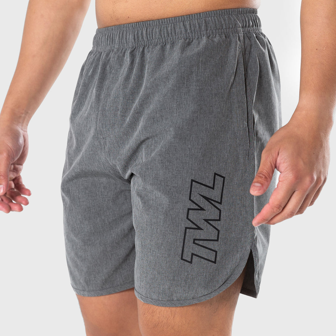 TWL - MEN'S FLEX SHORTS - ATHLETE - CHARCOAL MARL/BLACK