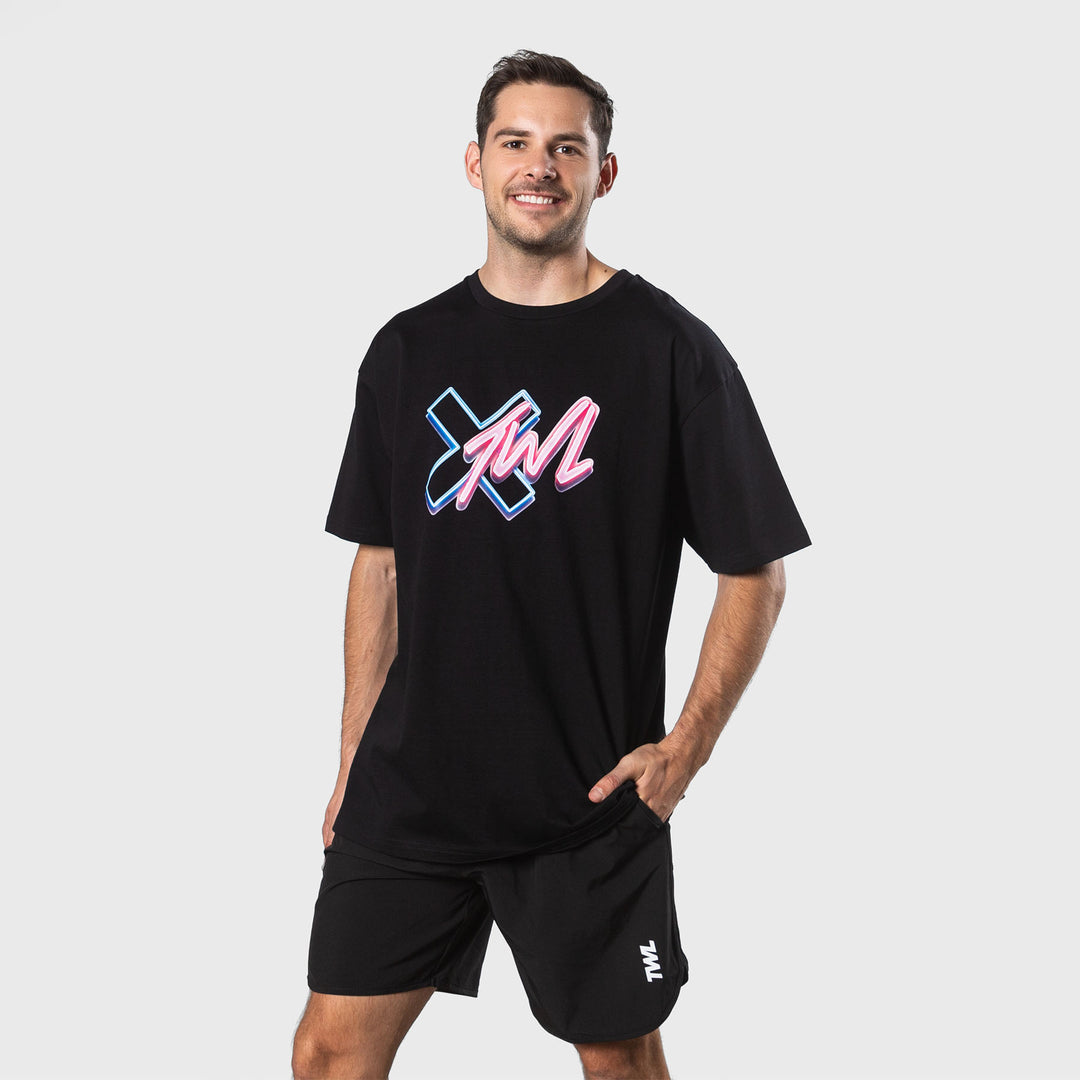 TWL - LIFESTYLE OVERSIZED T-SHIRT - BLACK/NEON