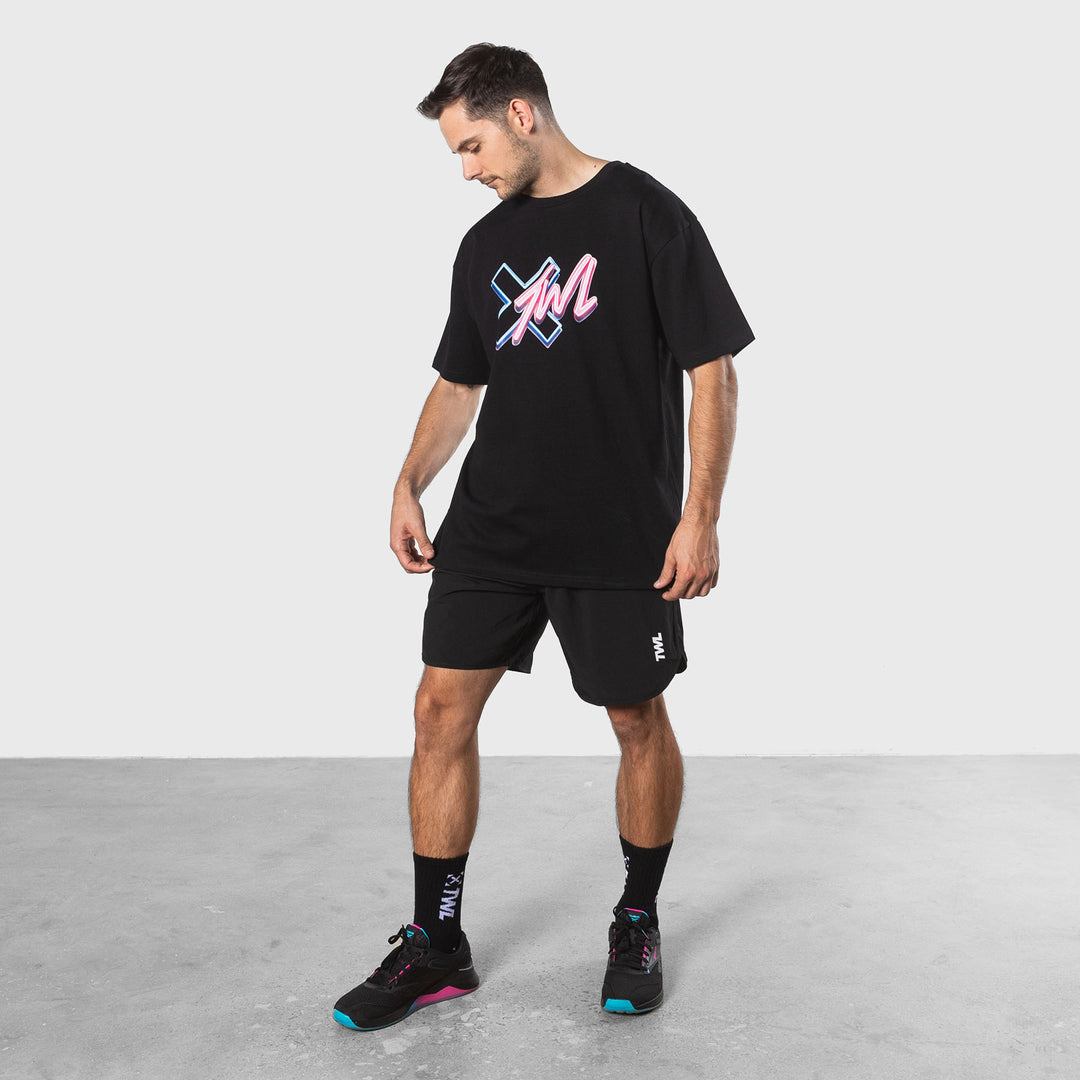 TWL - LIFESTYLE OVERSIZED T-SHIRT - BLACK/NEON