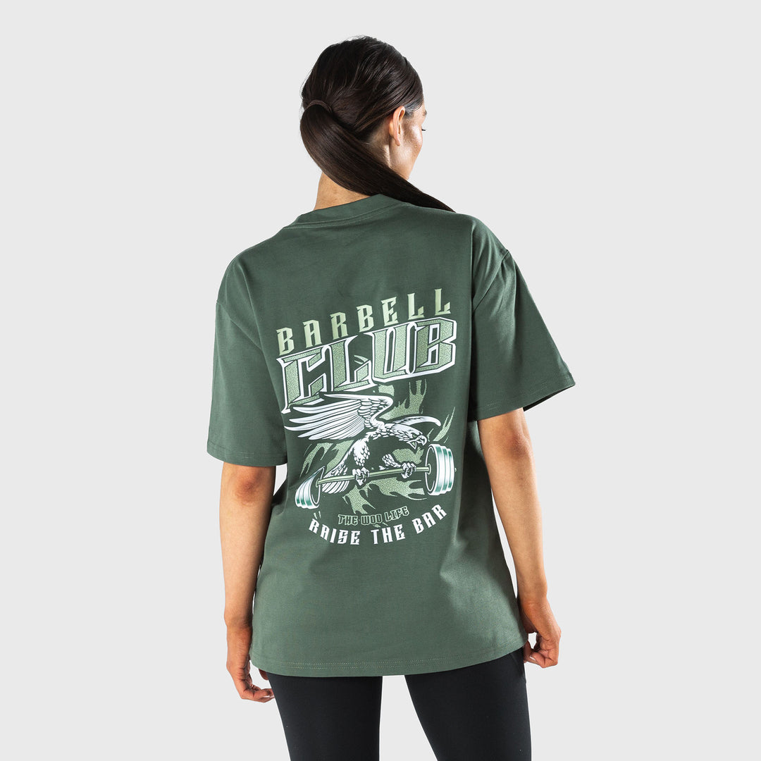 TWL - BARBELL CLUB LIFESTYLE OVERSIZED T-SHIRT - SAGE