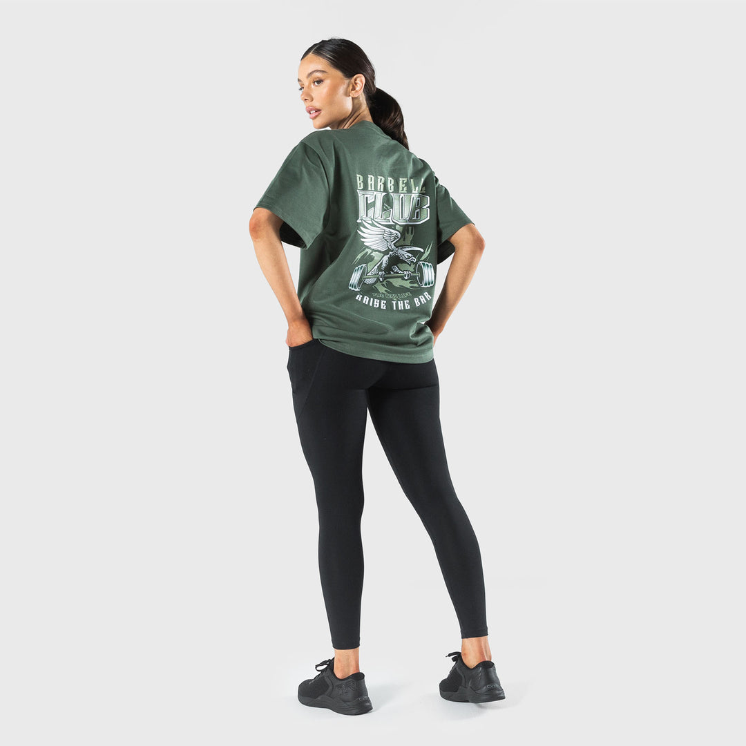 TWL - BARBELL CLUB LIFESTYLE OVERSIZED T-SHIRT - SAGE