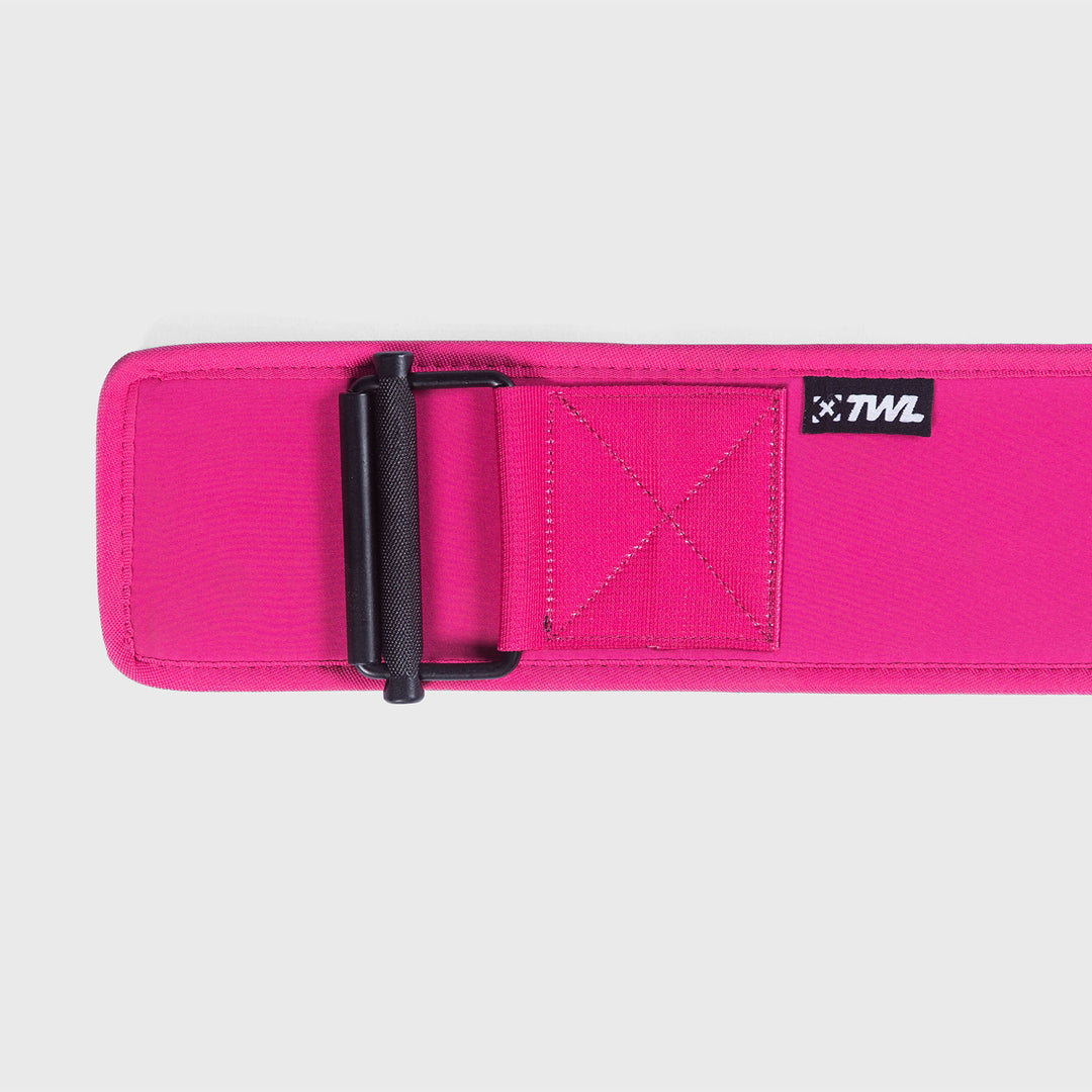 TWL - HYBRID VELCRO LIFTING BELT - RASPBERRY