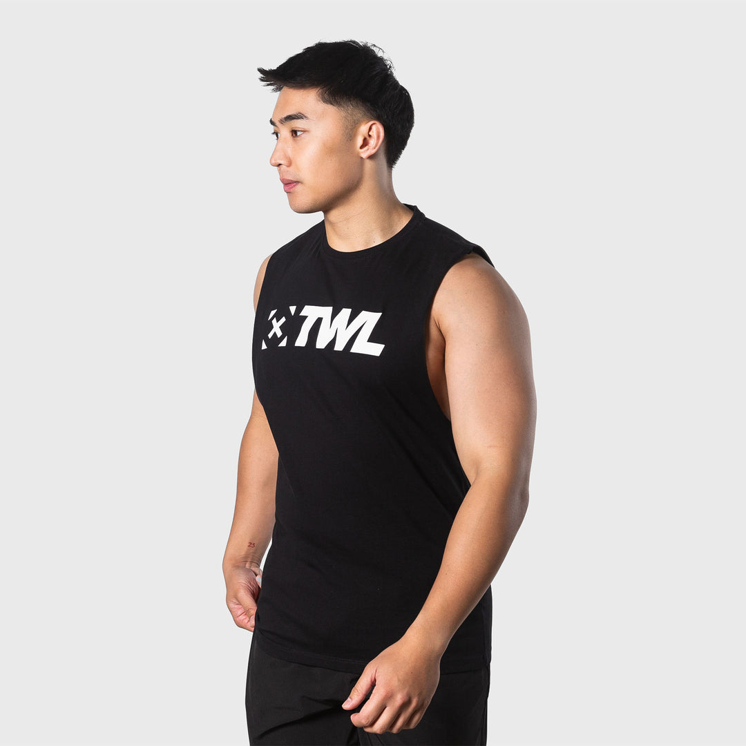 TWL - Everyday Muscle Tank - BLACK/WHITE