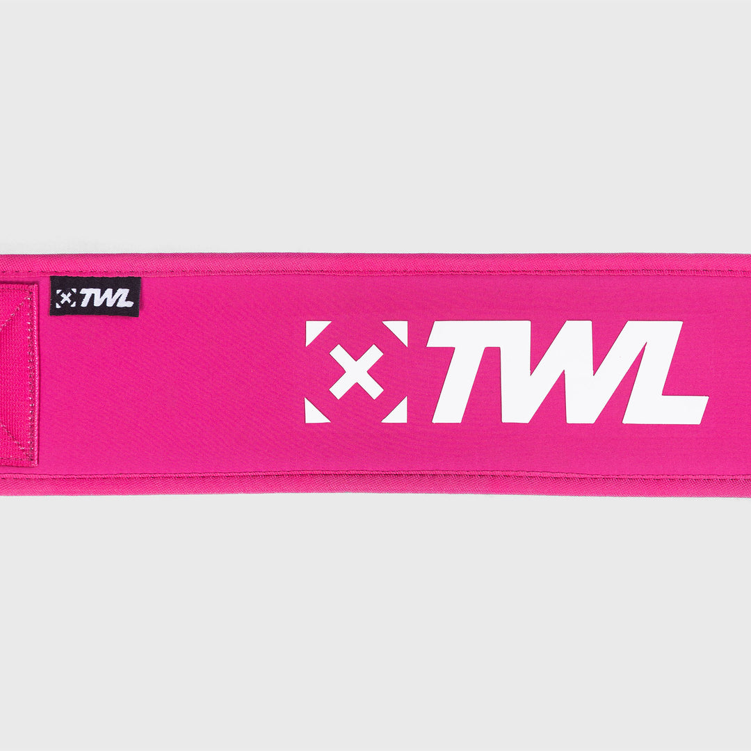 TWL - HYBRID VELCRO LIFTING BELT - RASPBERRY