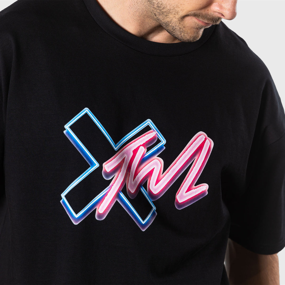 TWL - LIFESTYLE OVERSIZED T-SHIRT - BLACK/NEON