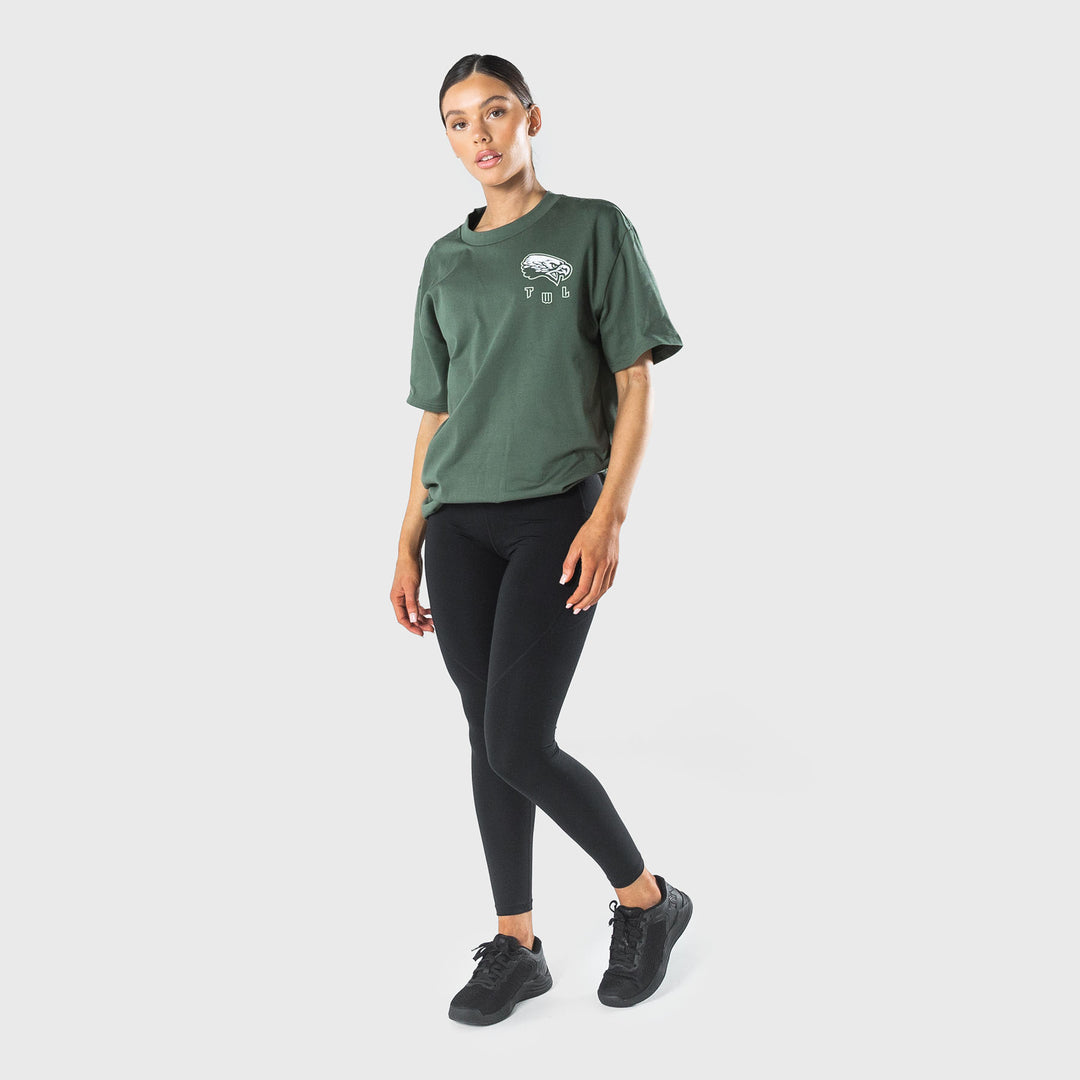 TWL - BARBELL CLUB LIFESTYLE OVERSIZED T-SHIRT - SAGE