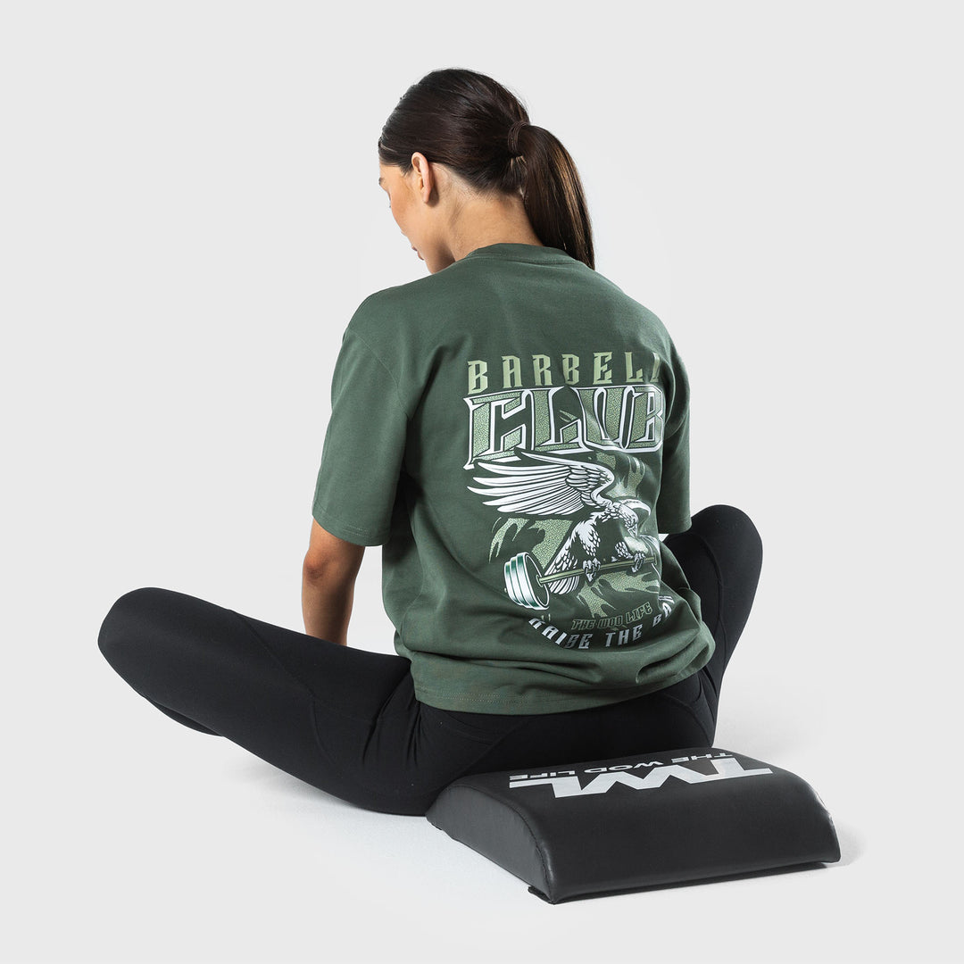 TWL - BARBELL CLUB LIFESTYLE OVERSIZED T-SHIRT - SAGE