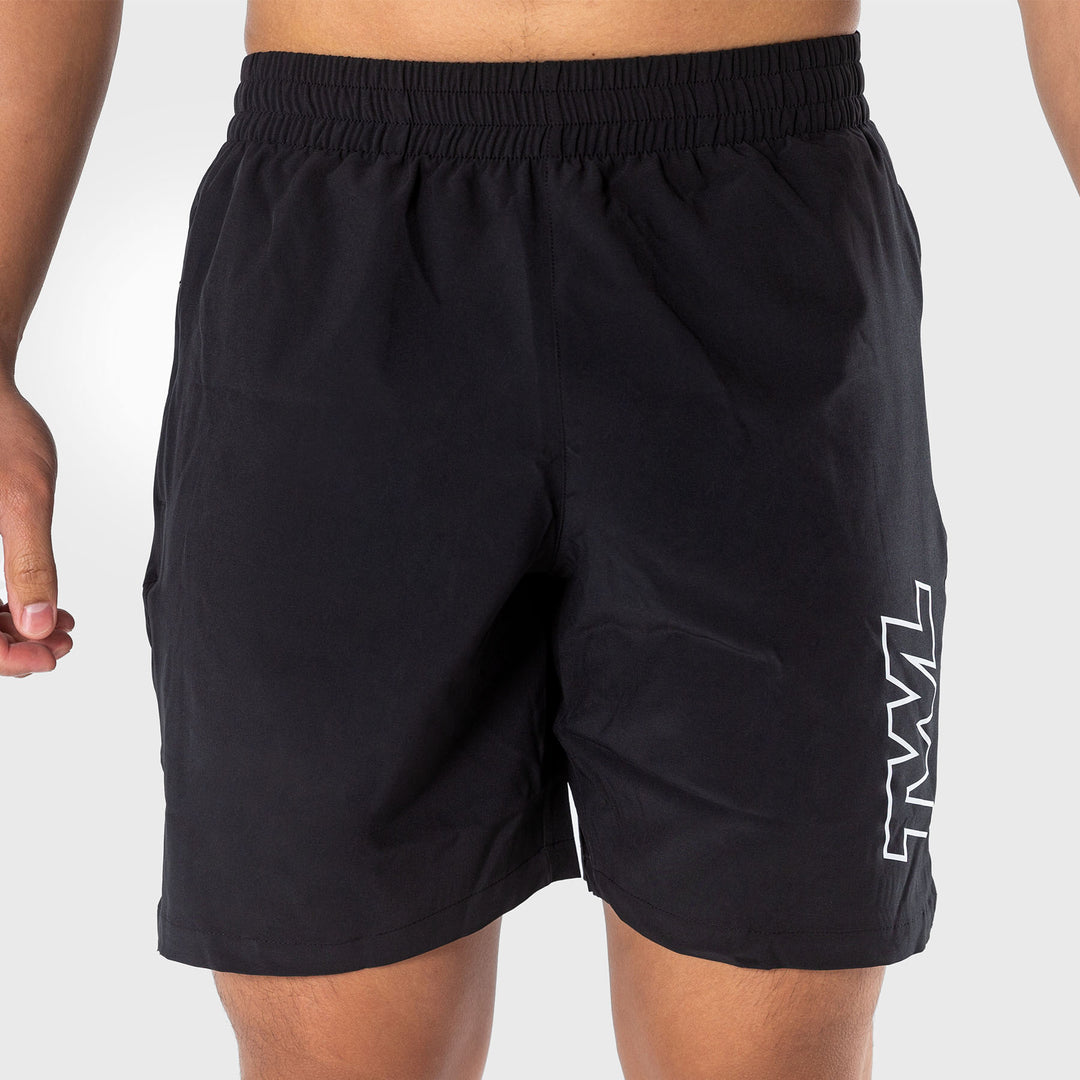 TWL - MEN'S REP SHORTS - ATHLETE - BLACK/WHITE