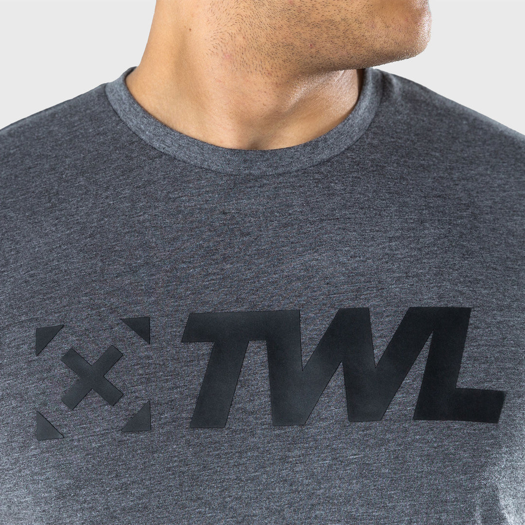 TWL - Men's Everyday T-Shirt - CHARCOAL MARL/BLACK