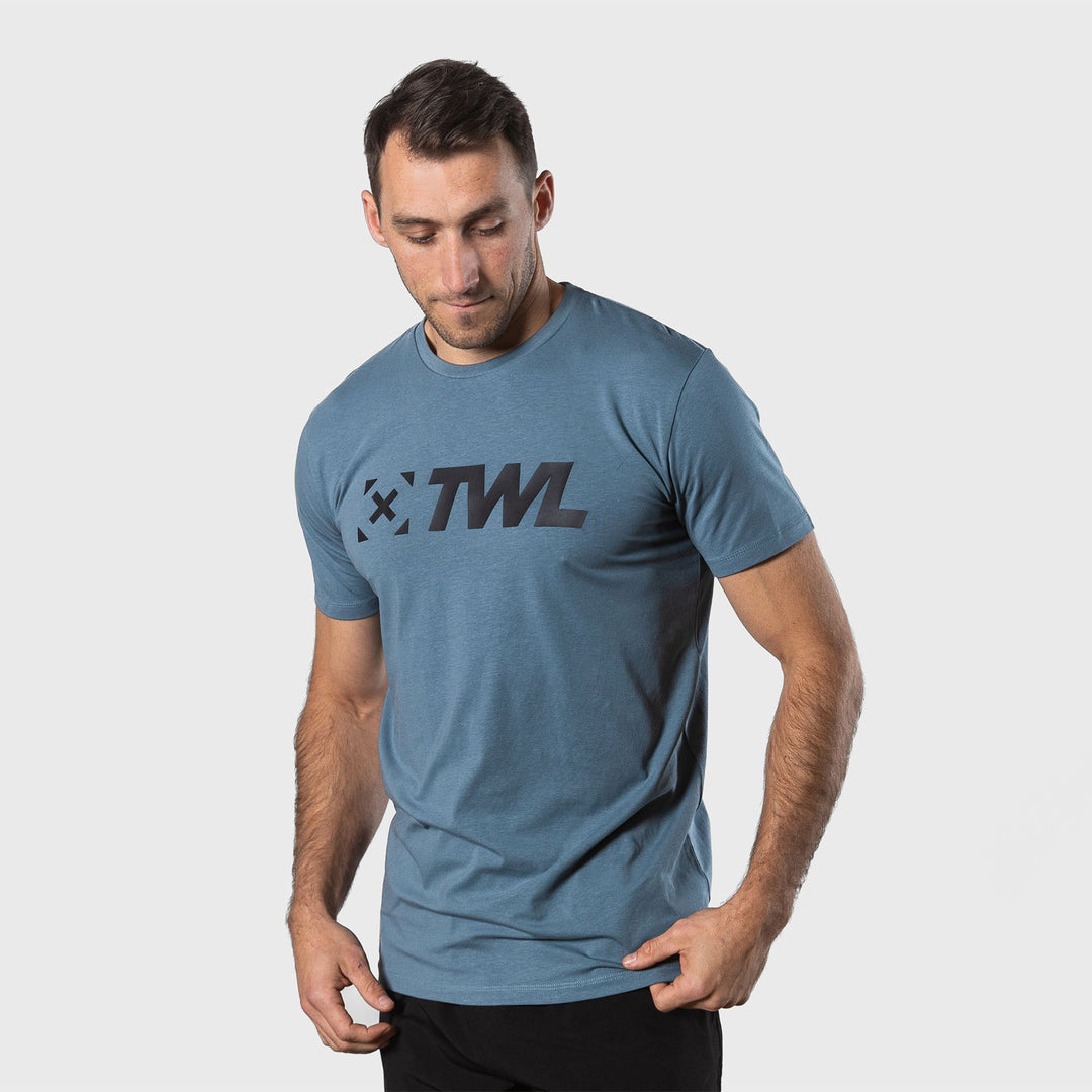 TWL - MEN'S EVERYDAY T-SHIRT - PEWTER/BLACK