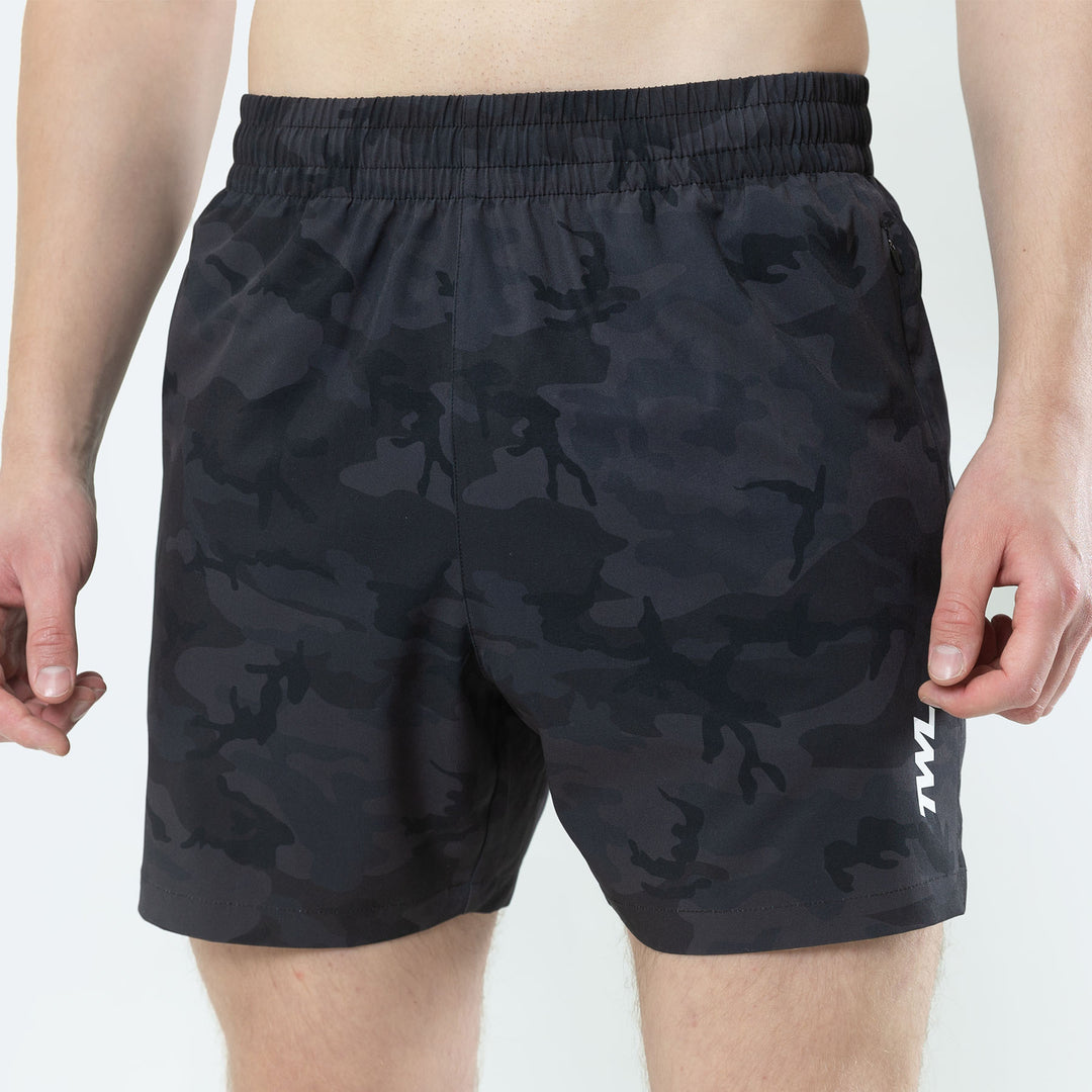 TWL - MEN'S REP SHORTS 5" - BLACK CAMO