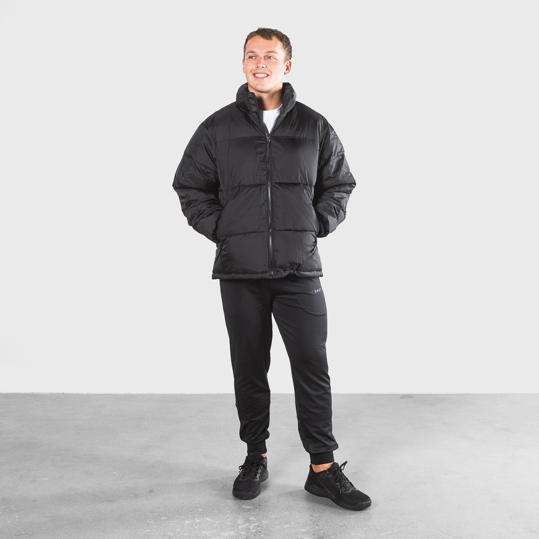 THE BRAVE - SIGNATURE PUFFER JACKET - BLACK