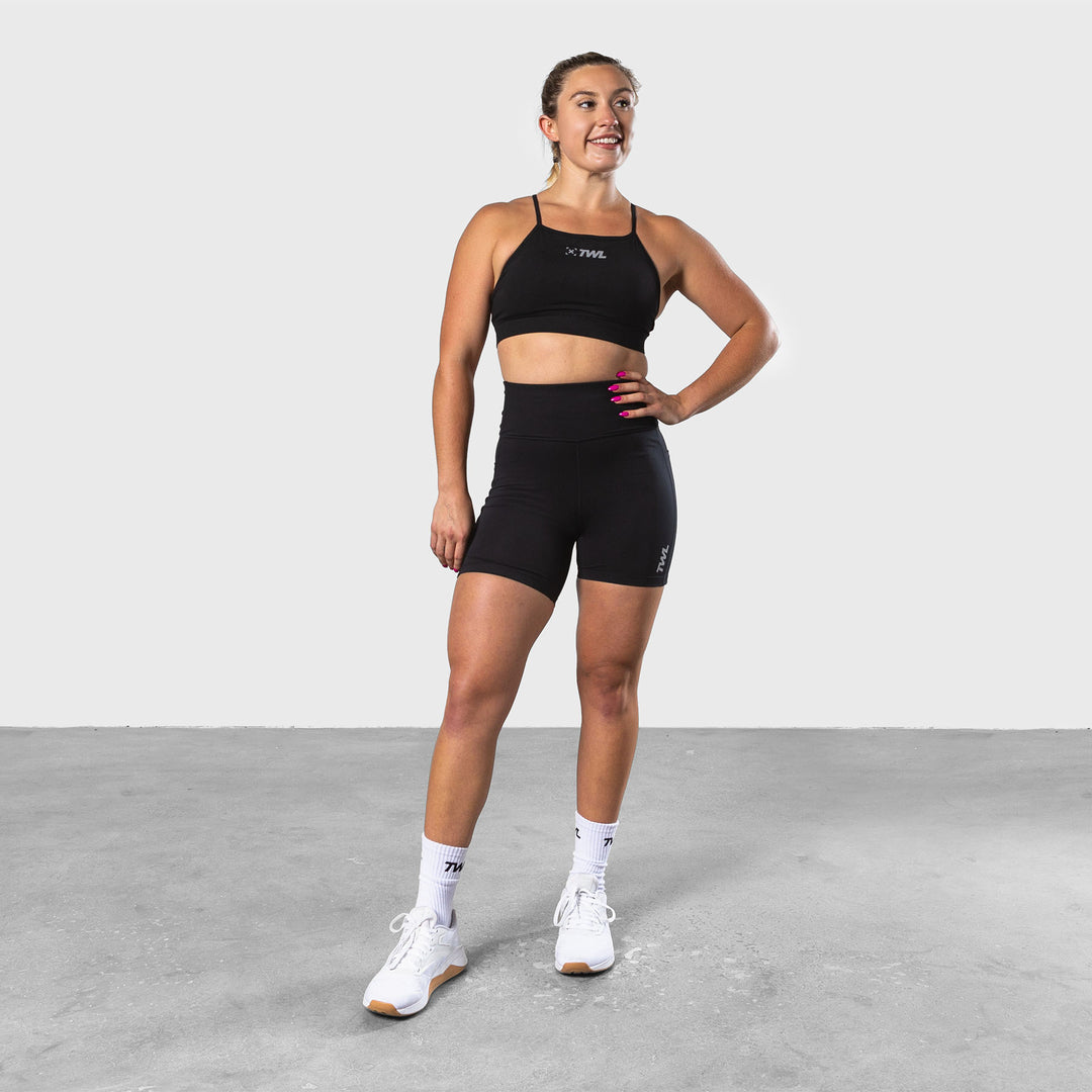 TWL - WOMEN'S ENERGY SHORTS MID LENGTH - BLACK
