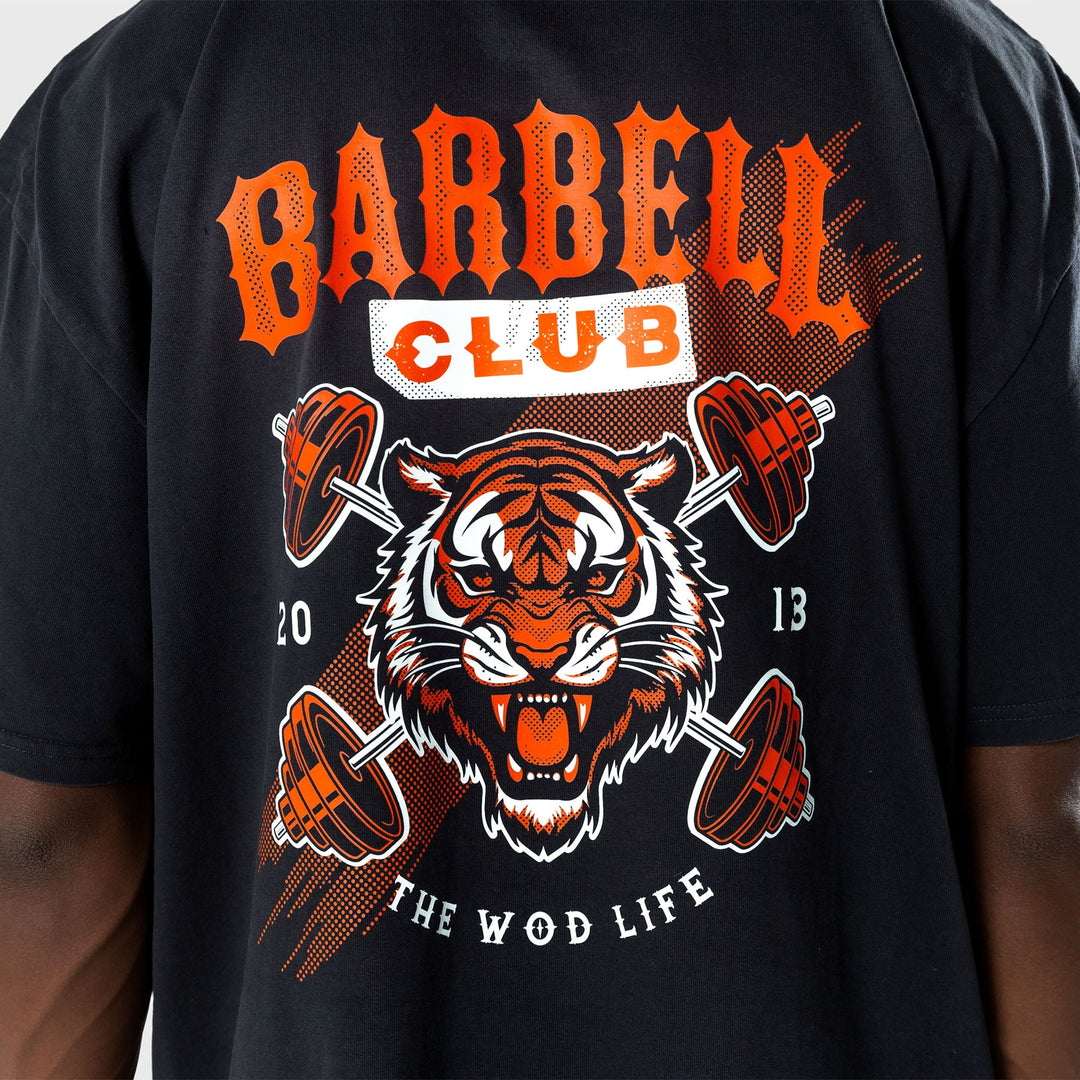 TWL - LIFESTYLE OVERSIZED T-SHIRT  -  WILDCAT - BARBELL CLUB - WASHED BLACK