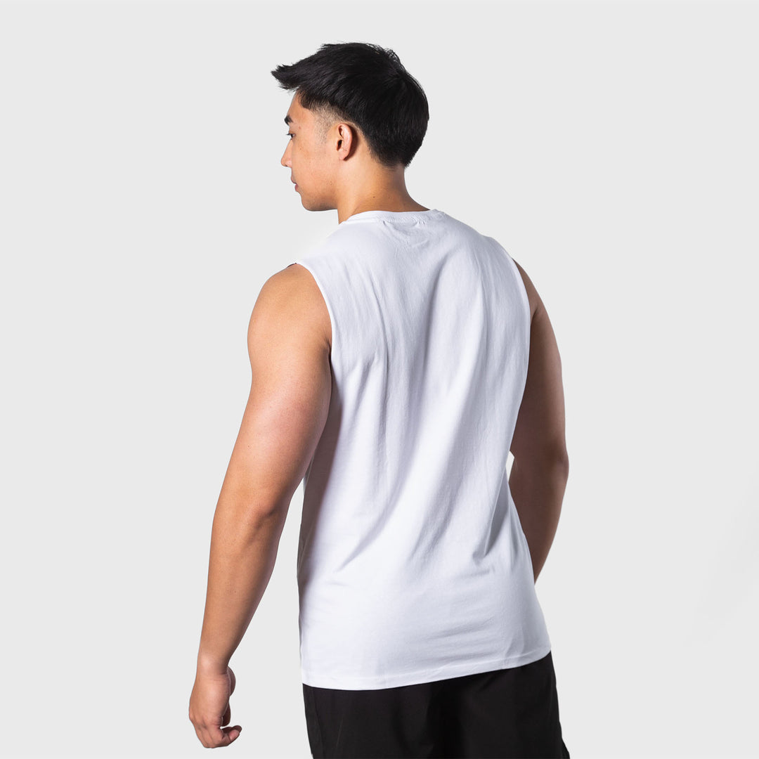 TWL - MEN'S EVERYDAY MUSCLE TANK SL - WHITE/BLACK