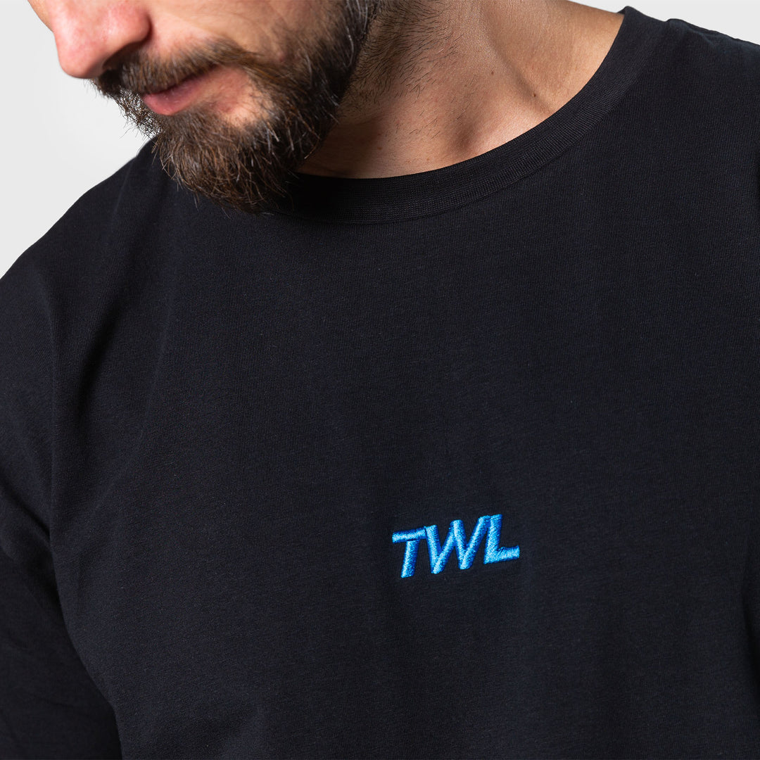 TWL - OVERSIZED T-SHIRT - BLACK/COBALT