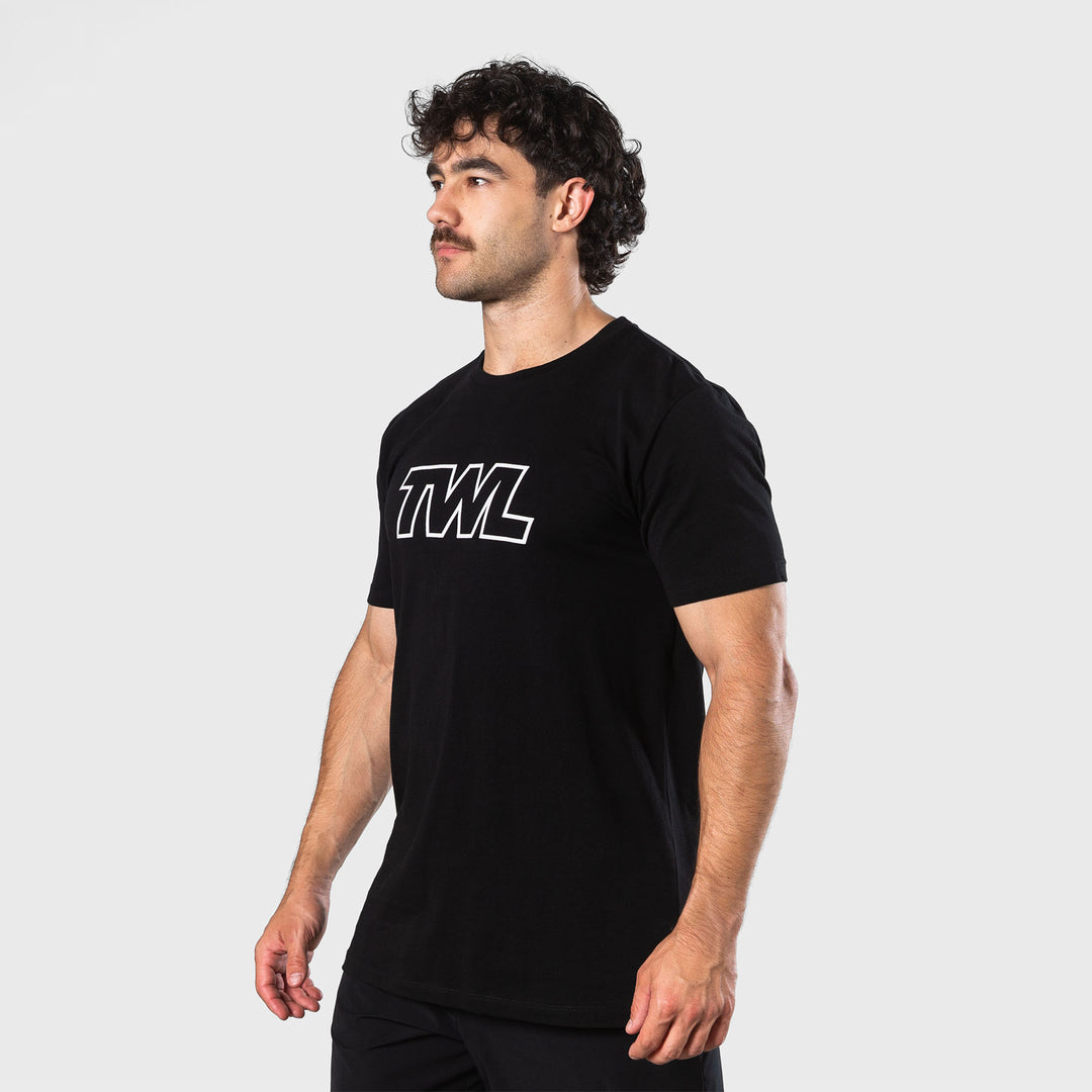 TWL - MEN'S EVERYDAY T-SHIRT - ATHLETE - BLACK/WHITE