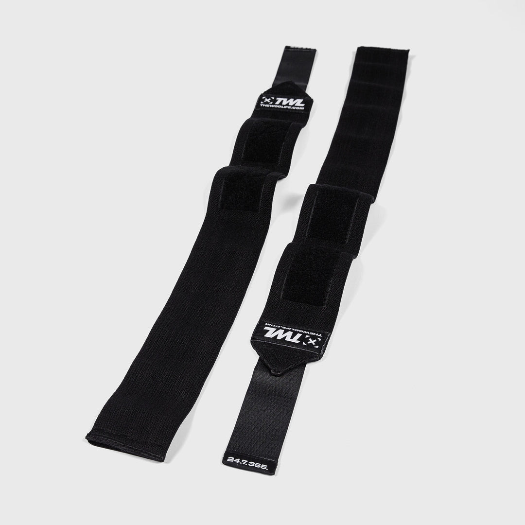 TWL - HEAVY ELASTIC WRIST WRAPS - BLACK