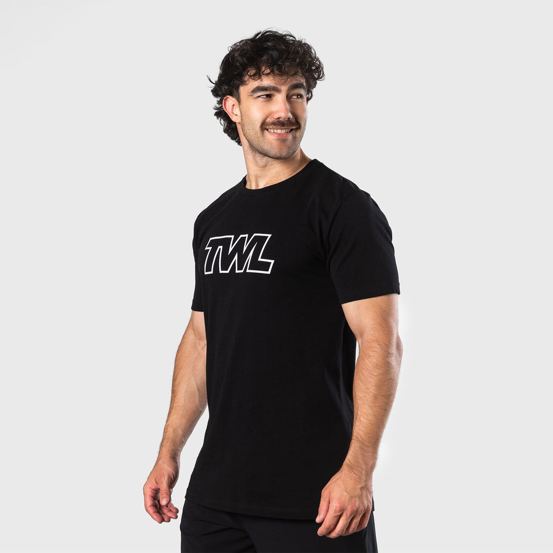 TWL - MEN'S EVERYDAY T-SHIRT - ATHLETE - BLACK/WHITE