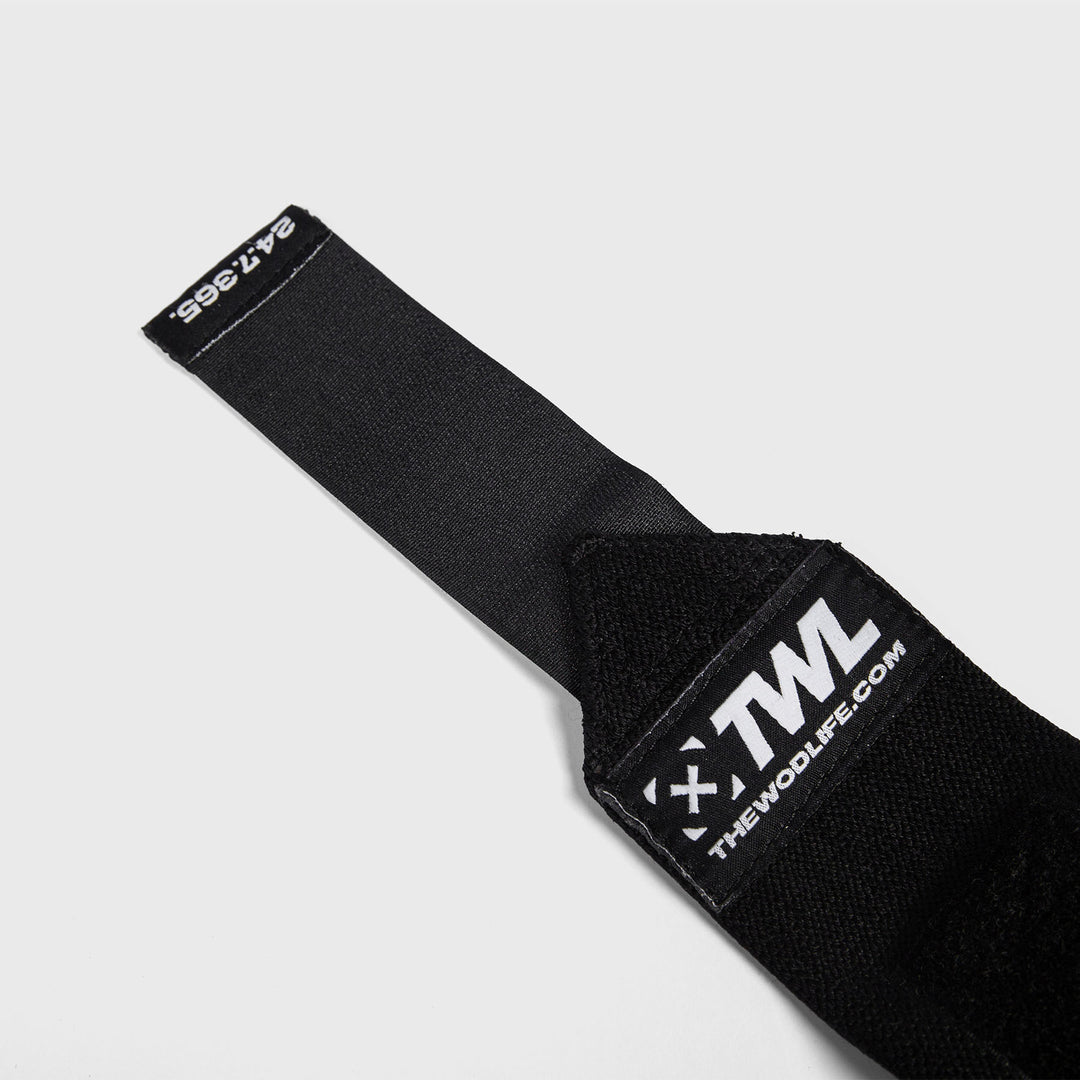 TWL - HEAVY ELASTIC WRIST WRAPS - BLACK