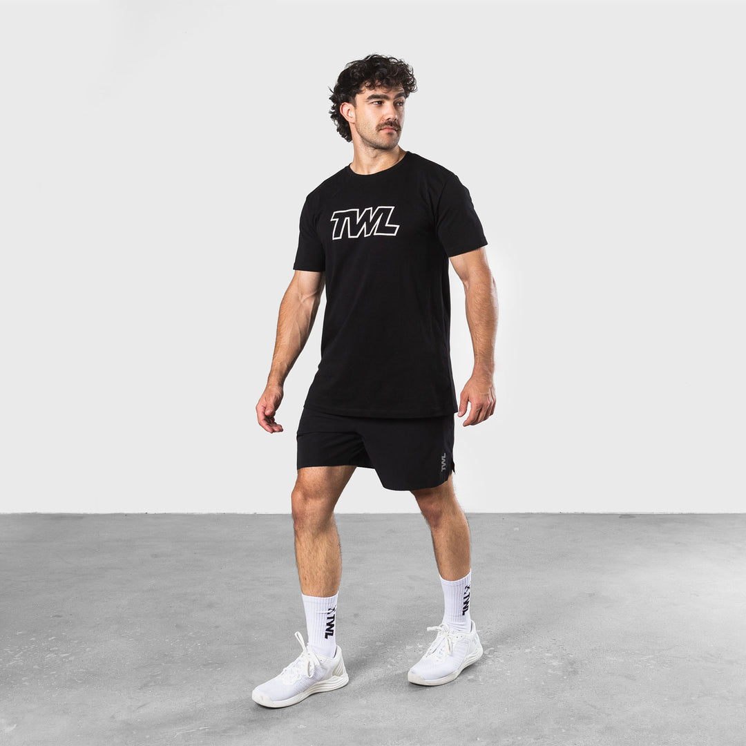 TWL - MEN'S EVERYDAY T-SHIRT - ATHLETE - BLACK/WHITE