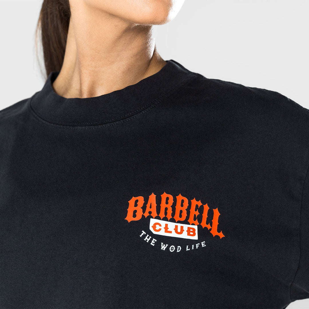 TWL - LIFESTYLE OVERSIZED T-SHIRT  -  WILDCAT - BARBELL CLUB - WASHED BLACK