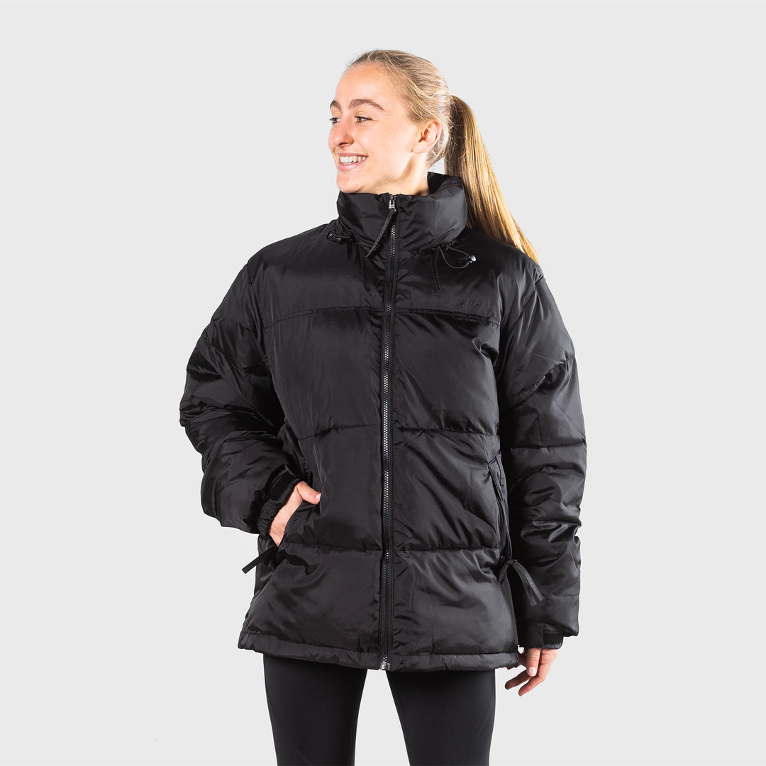 THE BRAVE - SIGNATURE PUFFER JACKET - BLACK