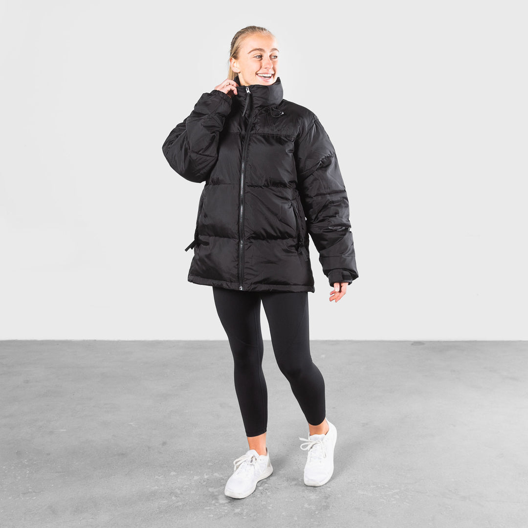 THE BRAVE - SIGNATURE PUFFER JACKET - BLACK