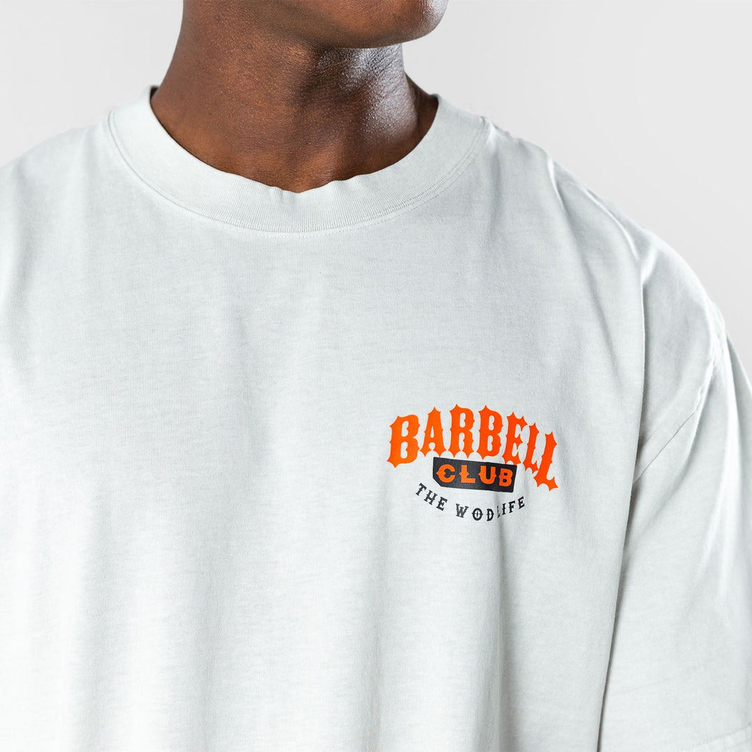 TWL - LIFESTYLE OVERSIZED T-SHIRT  -  WILDCAT - BARBELL CLUB- WASHED CEMENT
