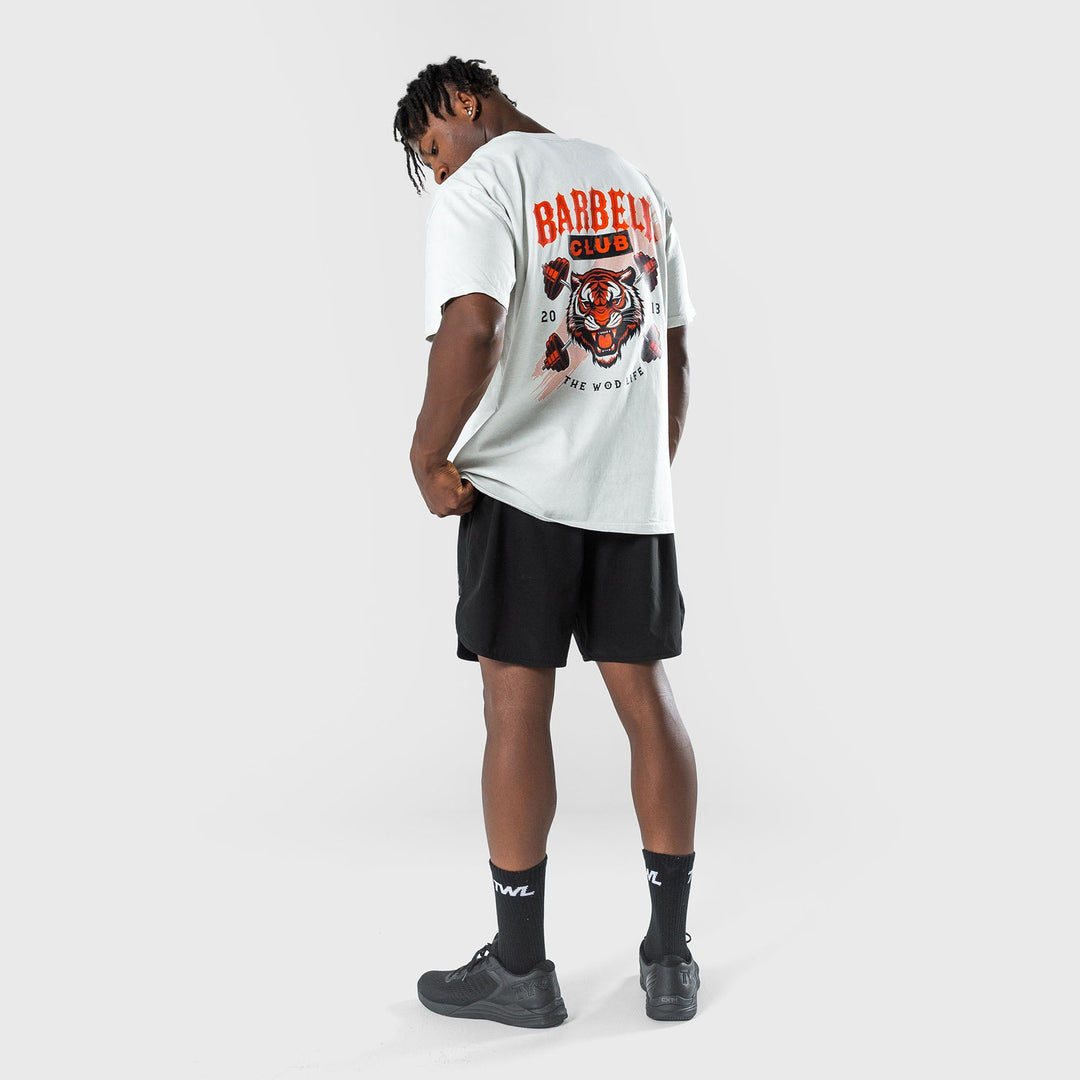 TWL - LIFESTYLE OVERSIZED T-SHIRT  -  WILDCAT - BARBELL CLUB- WASHED CEMENT