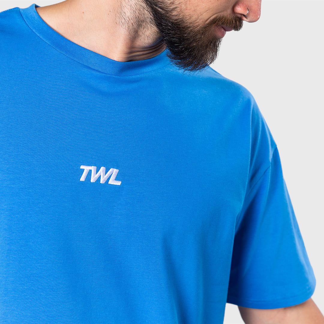 TWL - OVERSIZED T-SHIRT - COBALT/WHITE