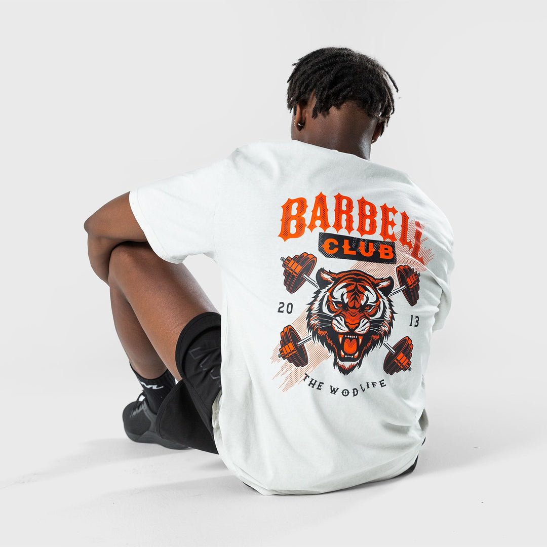 TWL - LIFESTYLE OVERSIZED T-SHIRT  -  WILDCAT - BARBELL CLUB- WASHED CEMENT