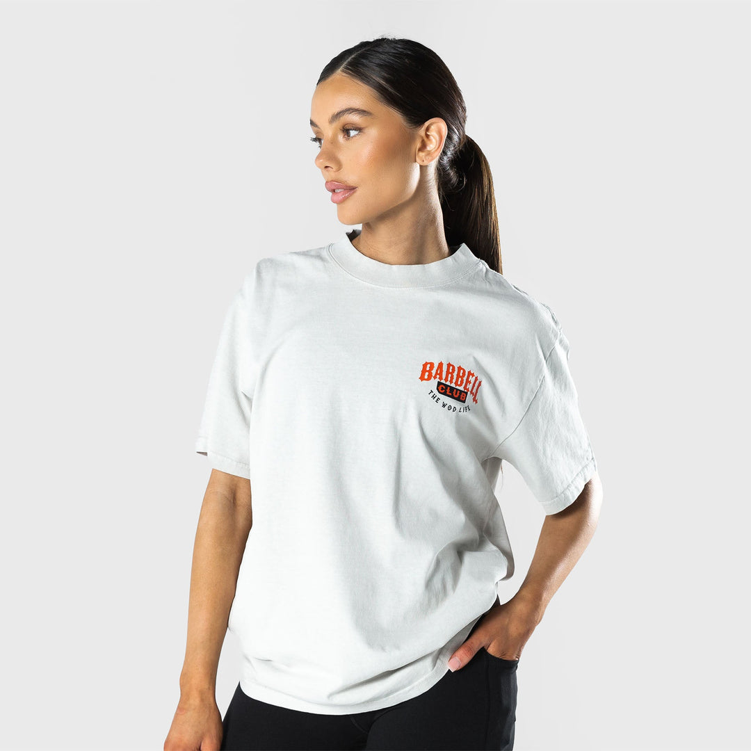 TWL - LIFESTYLE OVERSIZED T-SHIRT  -  WILDCAT - BARBELL CLUB- WASHED CEMENT