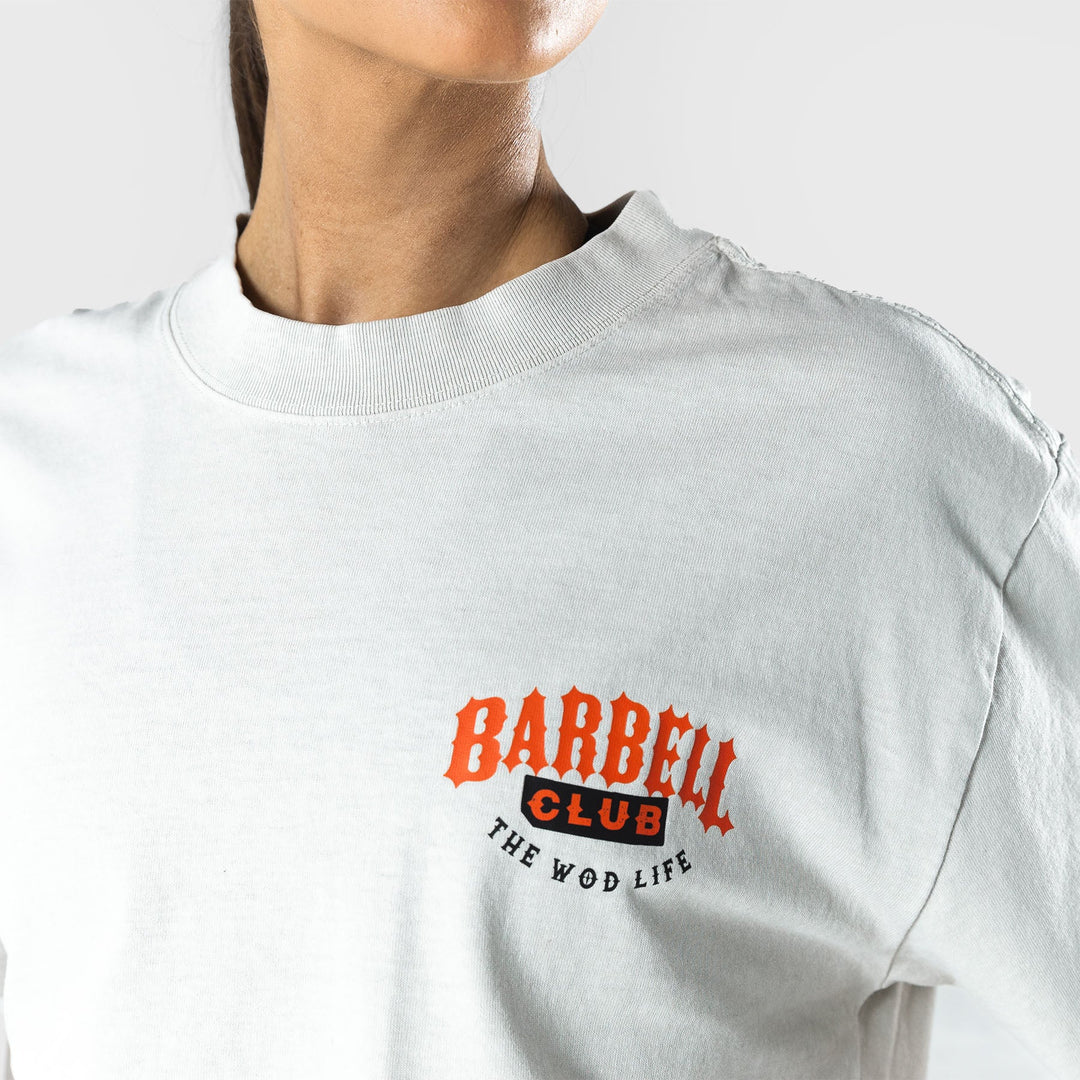 TWL - LIFESTYLE OVERSIZED T-SHIRT  -  WILDCAT - BARBELL CLUB- WASHED CEMENT
