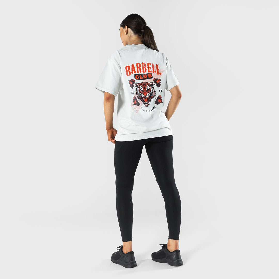 TWL - LIFESTYLE OVERSIZED T-SHIRT  -  WILDCAT - BARBELL CLUB- WASHED CEMENT