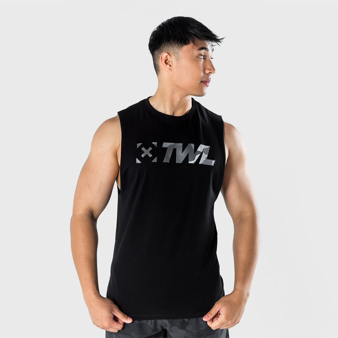 TWL - MEN'S EVERYDAY MUSCLE TANK - BLACK/CAMO