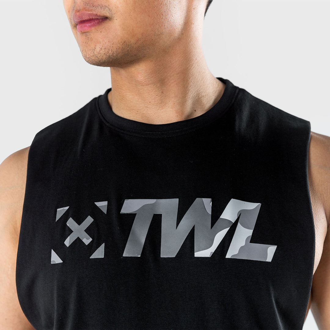 TWL - MEN'S EVERYDAY MUSCLE TANK - BLACK/CAMO