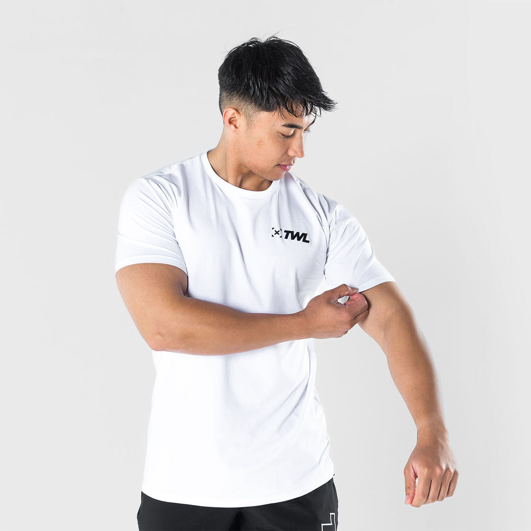 TWL - MEN'S EVERYDAY T-SHIRT SL - WHITE/BLACK