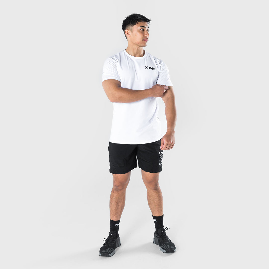 TWL - MEN'S EVERYDAY T-SHIRT SL - WHITE/BLACK