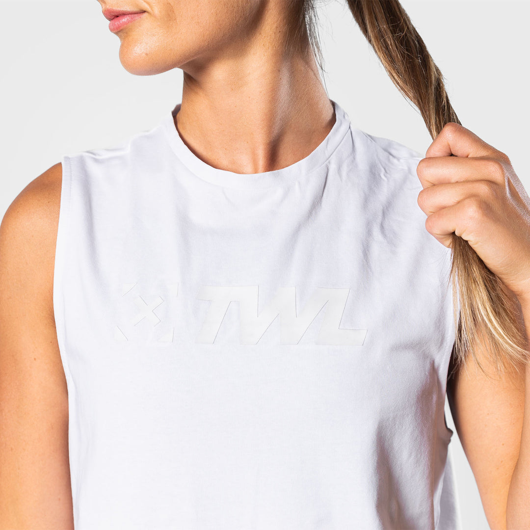 TWL - WOMEN'S EVERYDAY MUSCLE TANK - WHITE