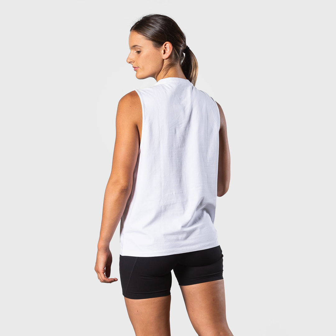 TWL - WOMEN'S EVERYDAY MUSCLE TANK - WHITE