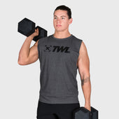 TWL - Everyday Muscle Tank - CHARCOAL MARL/BLACK