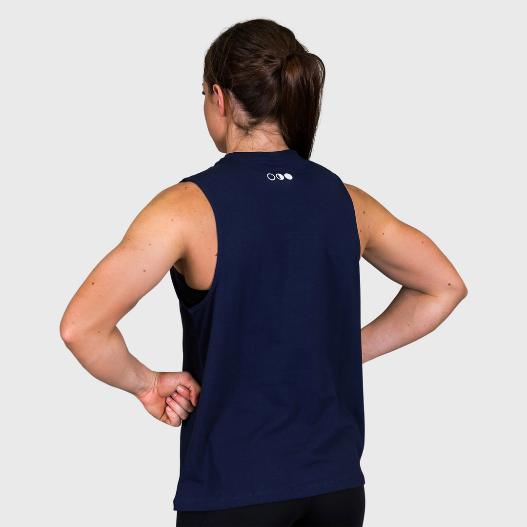 THE BRAVE - SIGNATURE LADIES TANK - DARK NAVY