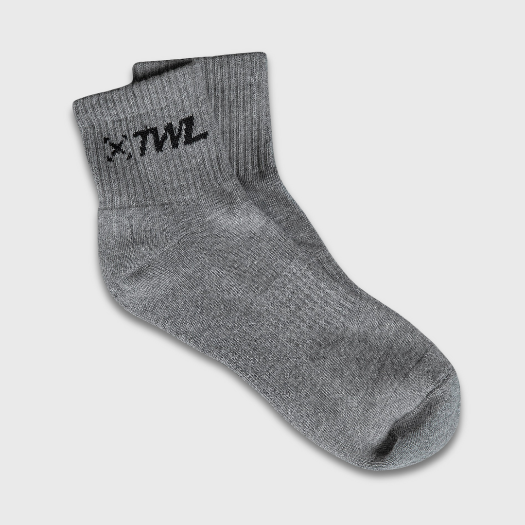 TWL - 3PK EVERYDAY SPORTS ANKLE SOCK - BLACK/WHITE/CHARCOAL  MARL