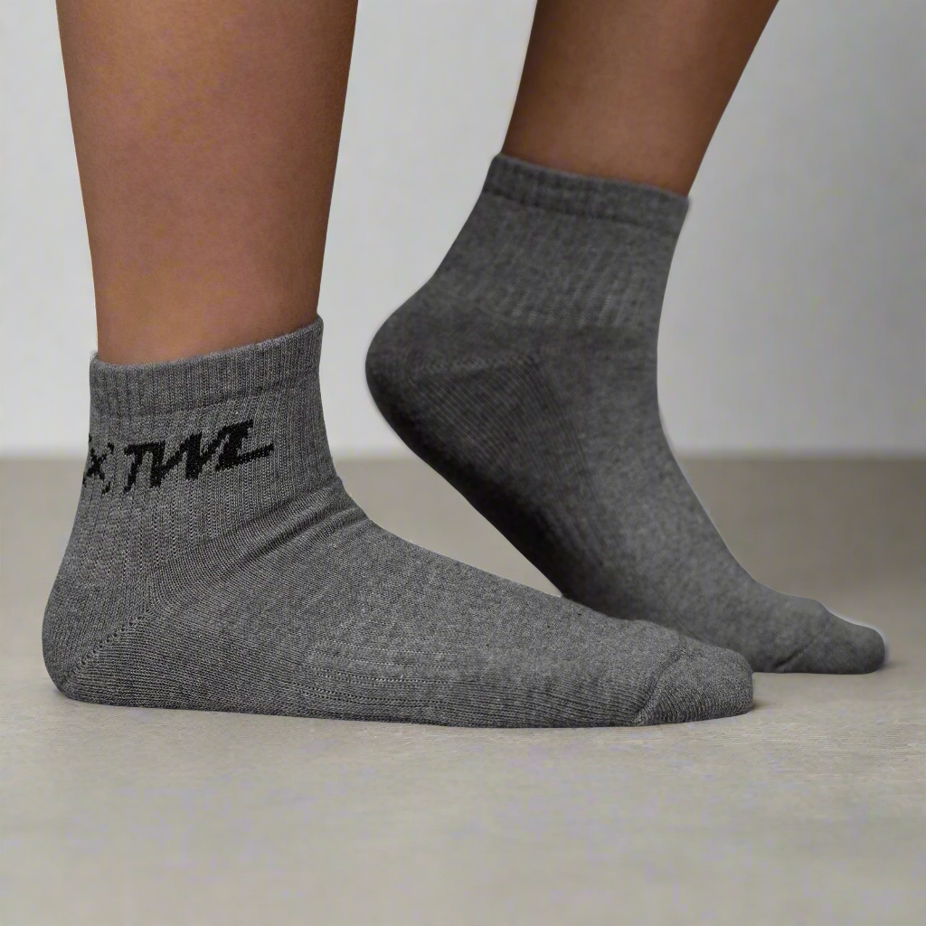 TWL - 3PK EVERYDAY SPORTS ANKLE SOCK - BLACK/WHITE/CHARCOAL  MARL