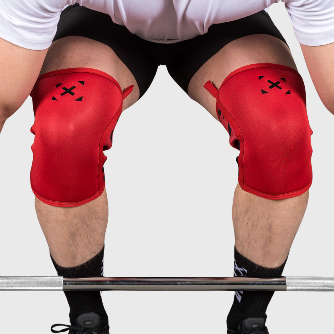 TWL - EVERYDAY KNEE SLEEVES (PAIR) - 5mm & 7mm - ARTISAN RED/BLACK