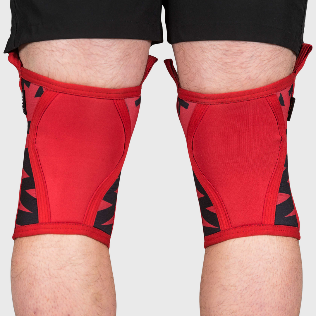 TWL - EVERYDAY KNEE SLEEVES (PAIR) - 5mm & 7mm - ARTISAN RED/BLACK