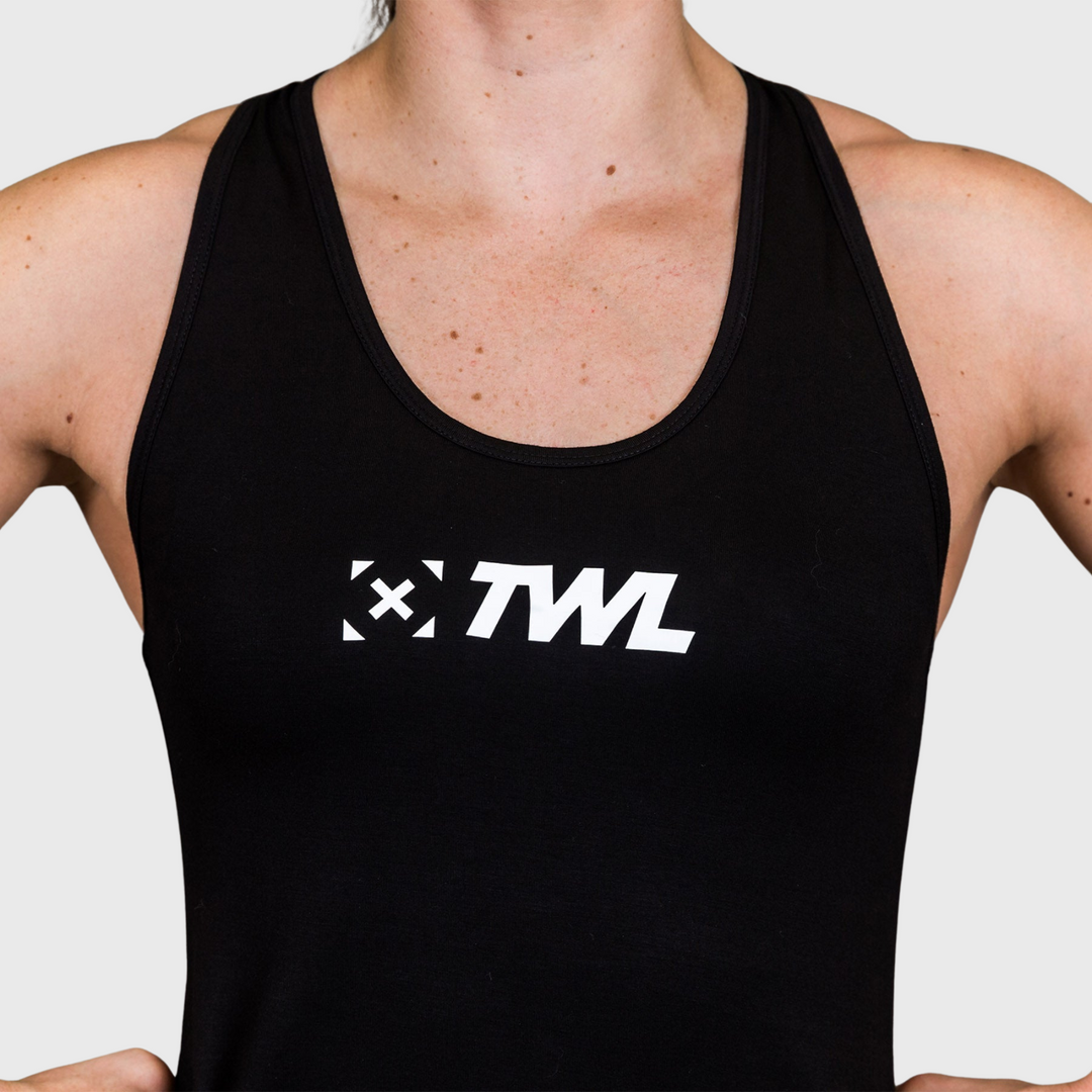 TWL - WOMEN'S EVERYDAY RACERBACK TANK - BLACK/WHITE