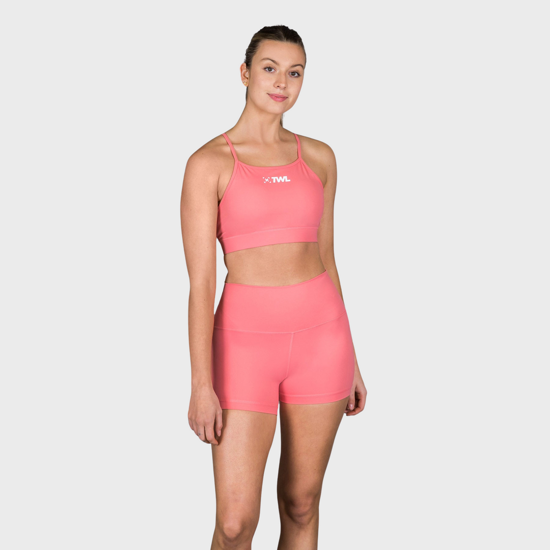 TWL - WOMEN'S HIGH WAISTED BALANCE SHORTS - SWEET CORAL